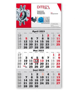 3-Monats-Faltkalender 7108/S