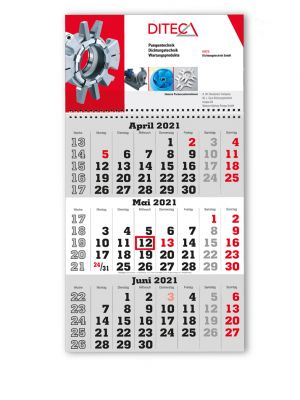 3-Monats-Faltkalender 7108/S